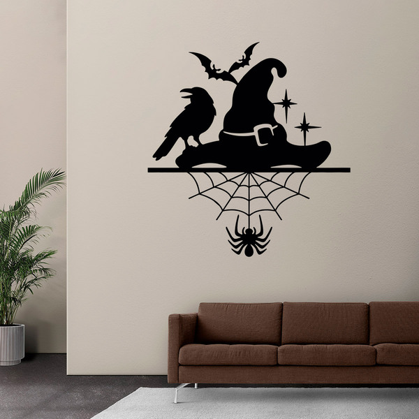 Adesivi Murali: Cappello Raven Bat Spider