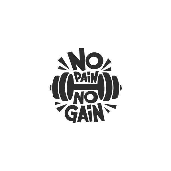 Adesivi Murali: No pain no gain