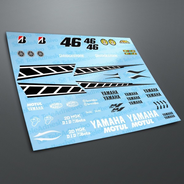 Adesivi per Auto e Moto: Kit Yamaha 50th Anniversary Laguna Seca 2005