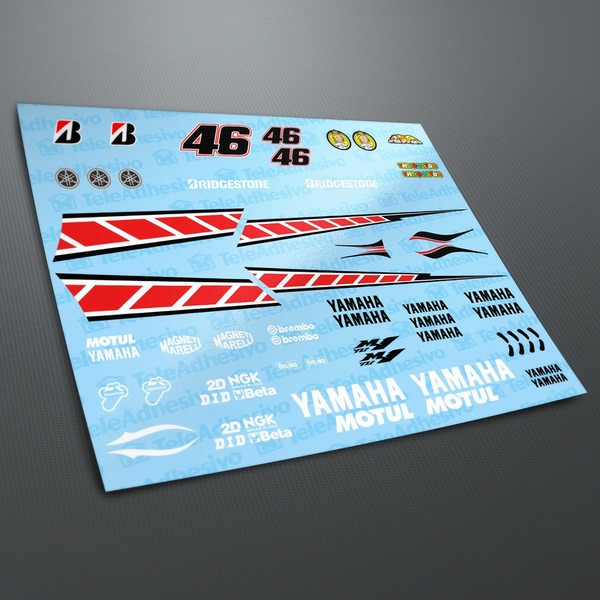 Adesivi per Auto e Moto: Kit Yamaha 50th Anniversary Valencia 2005