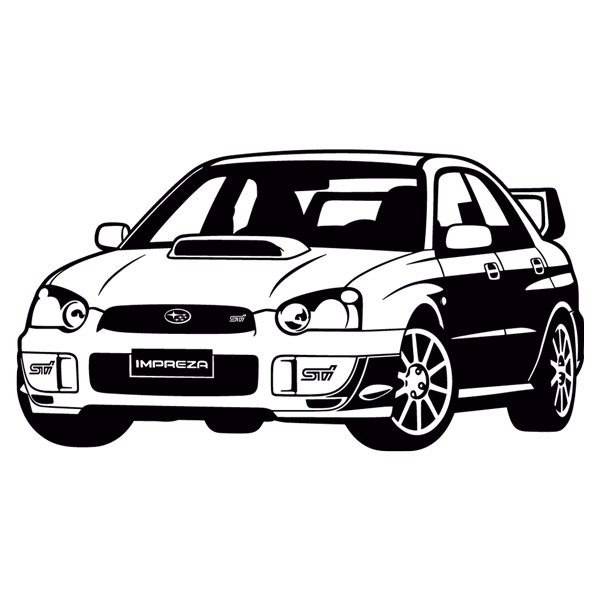 Adesivi Murali: Subaru Impreza
