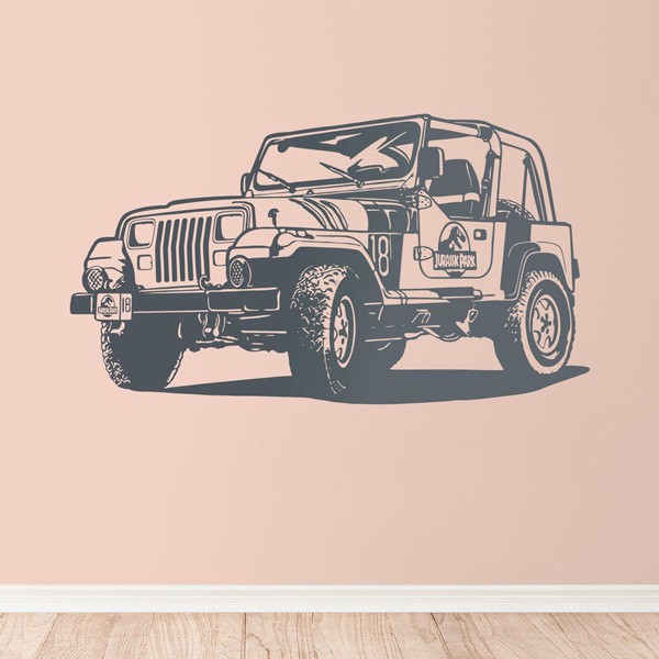 Adesivi Murali: Jeep Wrangler Jurassic Park