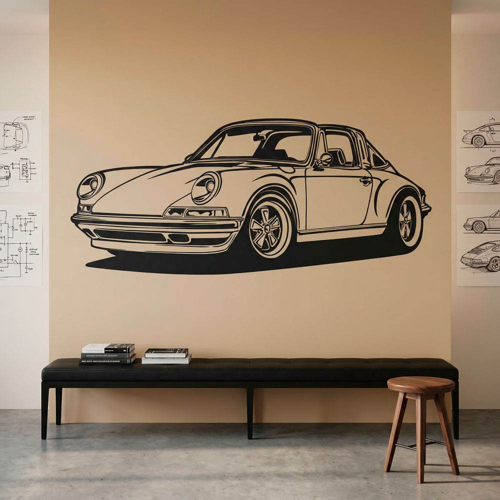 Adesivi Murali: Porsche 911 Cabrio