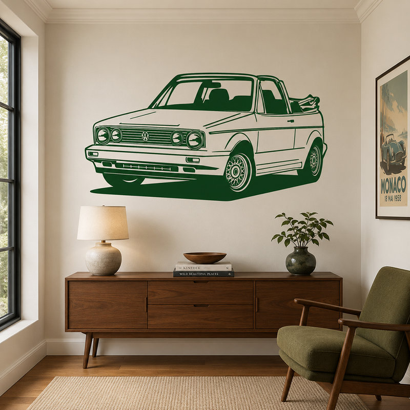Adesivi Murali: Volkswagen Golf Cabrio
