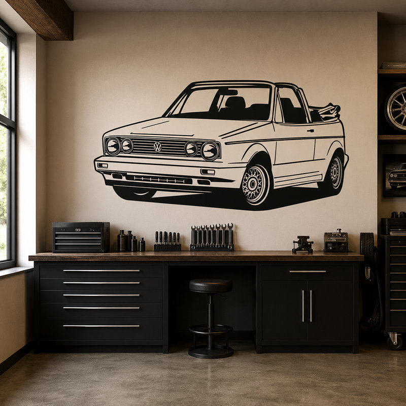 Adesivi Murali: Volkswagen Golf Cabrio