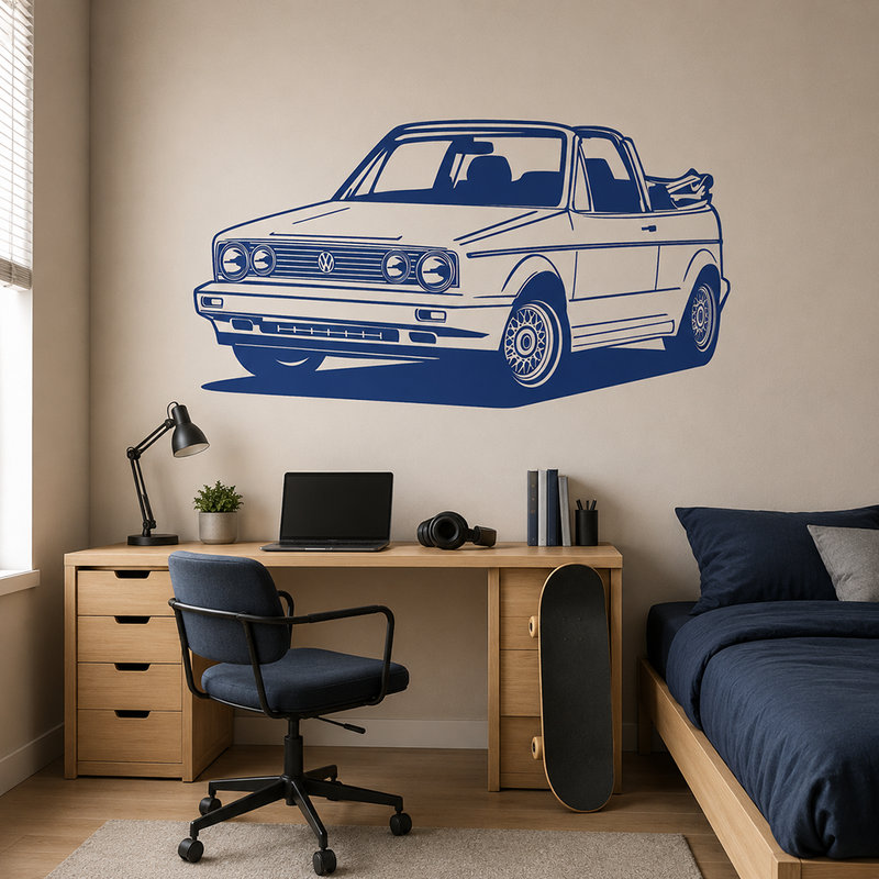 Adesivi Murali: Volkswagen Golf Cabrio