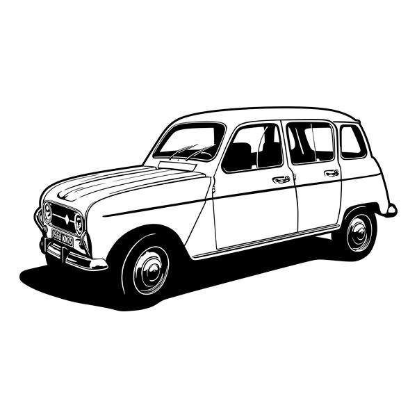Adesivi Murali: Renault 4