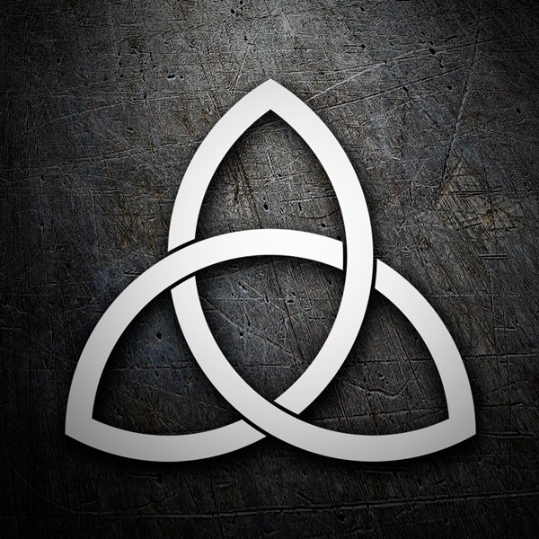 Adesivi per Auto e Moto: Triskelion Celtico Intrecciato