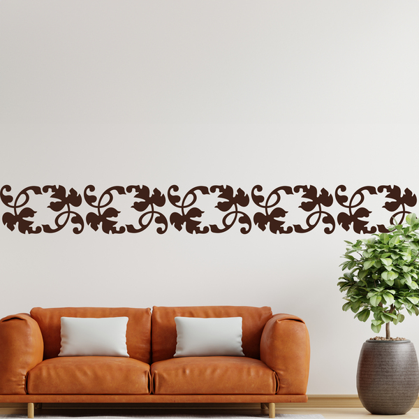 Adesivi Murali: Bordi per muro foglie di vite
