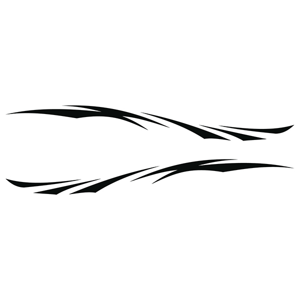 Adesivi per Auto e Moto: Kit Fasce Adesive Laterali Decorative