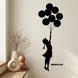 Adesivi Murali: Banksy, Ragazza con i Palloncini 7