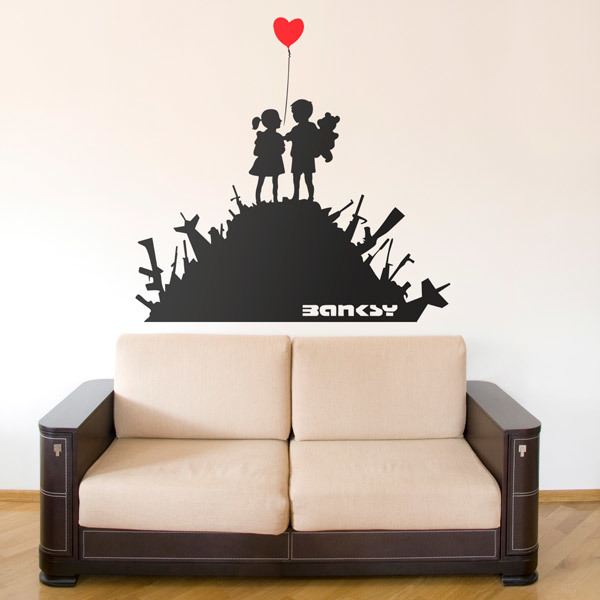 Adesivi Murali: Banksy, Bambini Sulle Armi