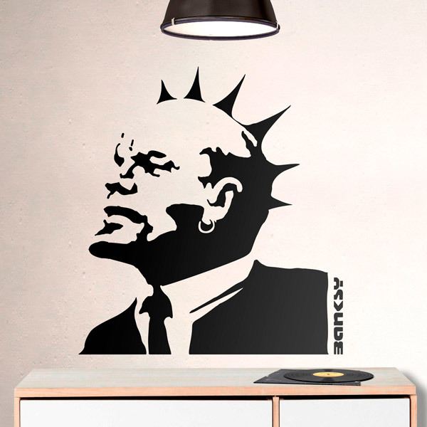 Adesivi Murali: Banksy, Lenin Punk