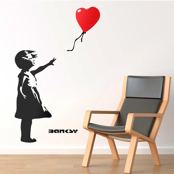 Adesivi Murali: Banksy, Ragazza con il Palloncino