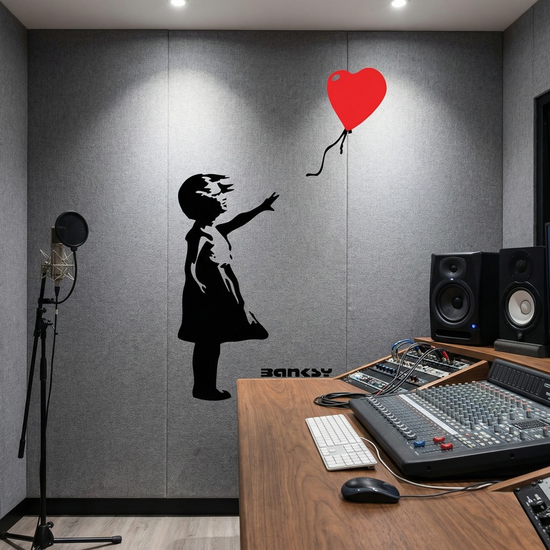 Adesivi Murali: Banksy, Ragazza con il Palloncino