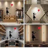 Adesivi Murali: Banksy, Ragazza con il Palloncino 17
