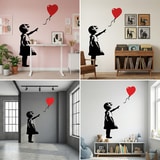 Adesivi Murali: Banksy, Ragazza con il Palloncino 18