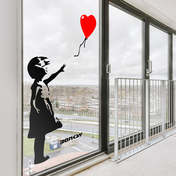 Adesivi Murali: Banksy, Ragazza con il Palloncino