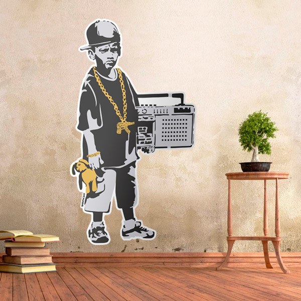 Adesivi Murali: Banksy, Rapper Boy