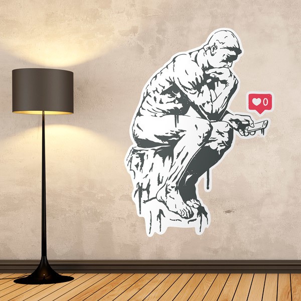 Adesivi Murali: Banksy, Il pensatore Sociale