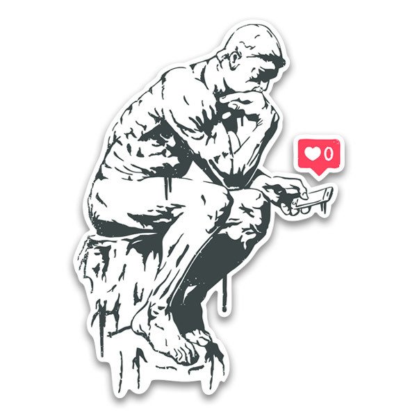 Adesivi Murali: Banksy, Il pensatore Sociale