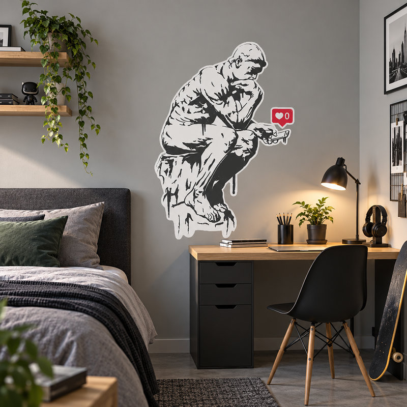 Adesivi Murali: Banksy, Il pensatore Sociale