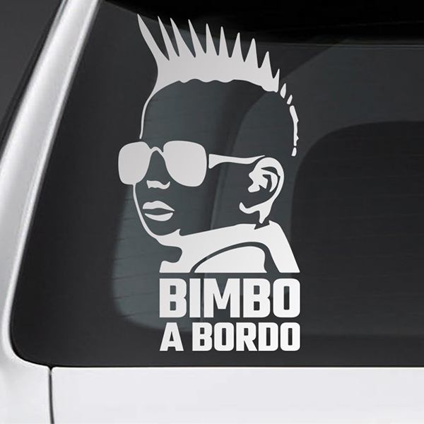 Adesivi per Auto e Moto: Bimbo a bordo punk 0