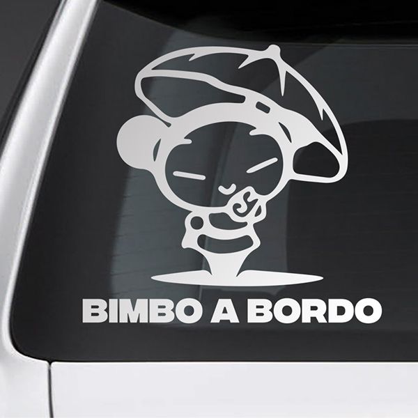 adesivo bebé a bordo disegno bambino - TenStickers