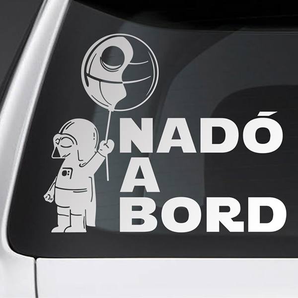 Adesivi per Auto e Moto: Bimbo Darth Vader a bordo - catalano