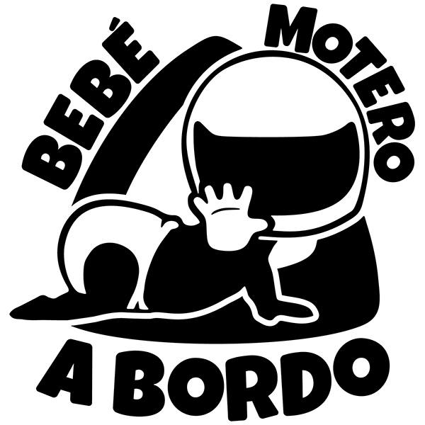 Adesivi per Auto e Moto: Bimbo a bordo biker - spagnolo