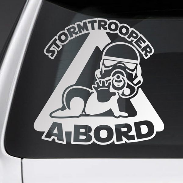 Adesivi per Auto e Moto: Stormtrooper a bordo - catalano 0