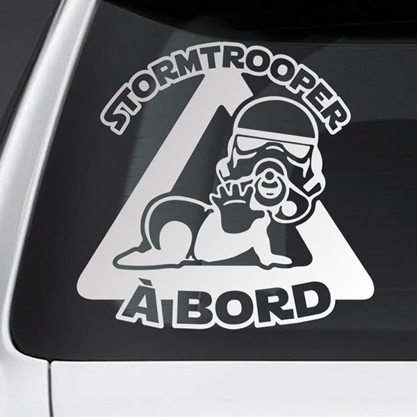 Adesivi per Auto e Moto: Stormtrooper a bordo francese