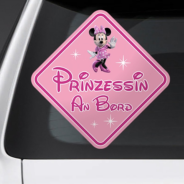 Adesivi per Auto e Moto: Principessa a bordo della Disney tedesca 1