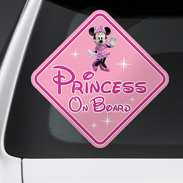Adesivi per Auto e Moto: Principessa a bordo Disney English