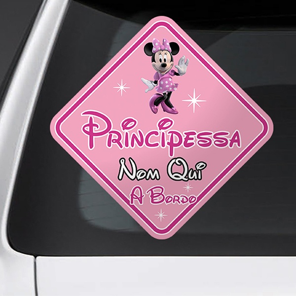 Personalizzato Bambino/Bambino a bordo auto sign ~ sorellina a bordo ~ rosa e oro 