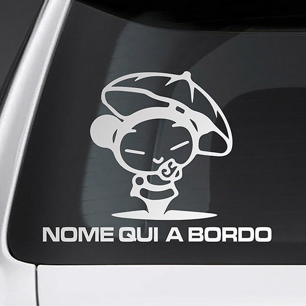 Adesivo bimbo a bordo personalizzato Persone con nomi - TenStickers