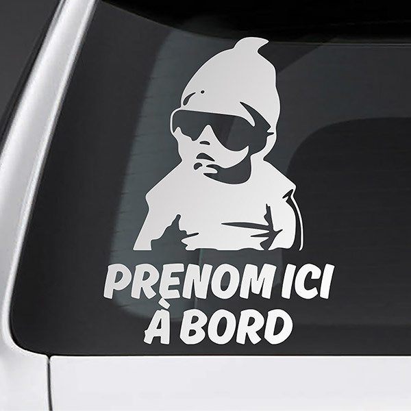 Adesivi per Auto e Moto: Trendy a bordo personalizzato - francese