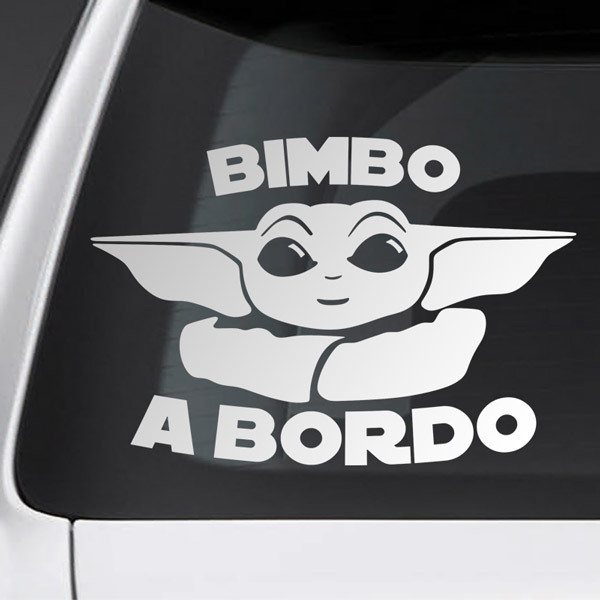 adesivo bebé a bordo disegno bambino - TenStickers