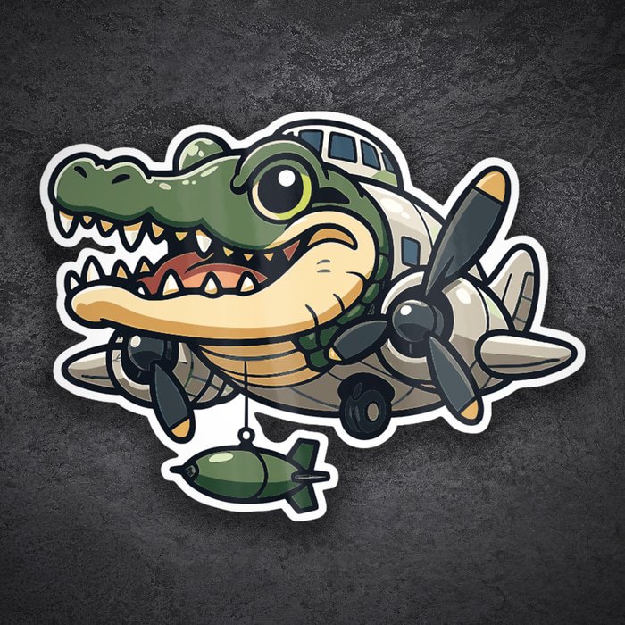 Adesivi per Auto e Moto: Bombardiro Crocodilo