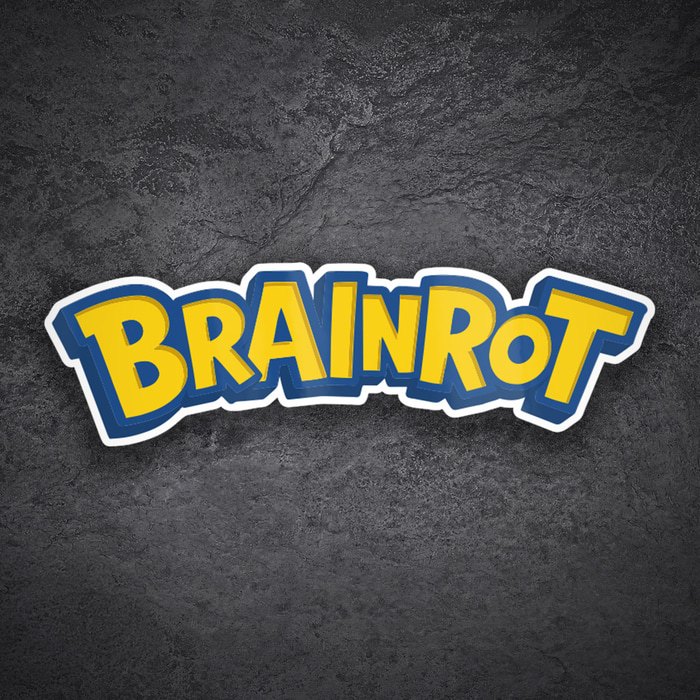 Adesivi per Auto e Moto: Scritta Brainrot