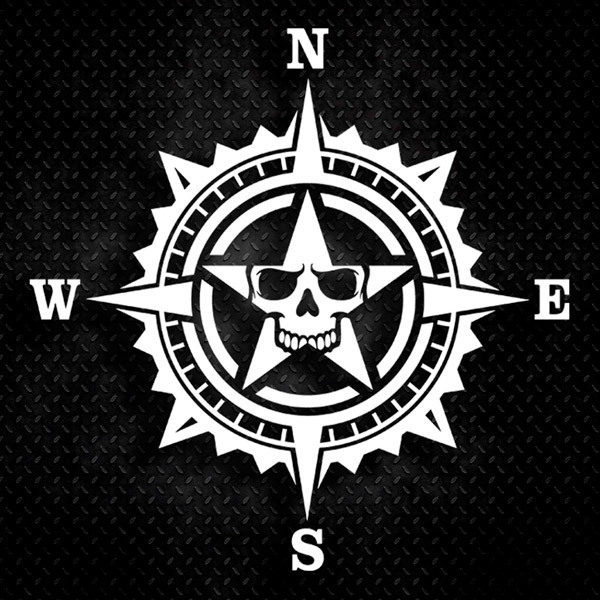 Adesivi per Auto e Moto: Rosa dei Venti Mirada