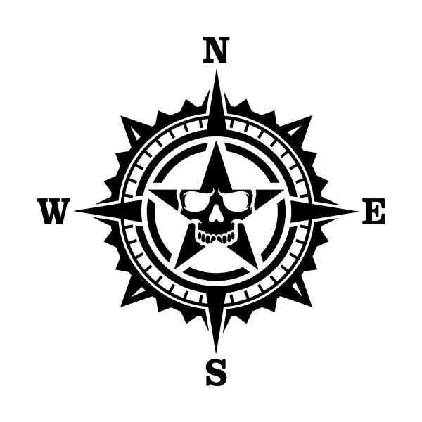 Adesivi per Auto e Moto: Rosa dei Venti Mirada