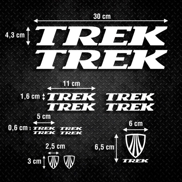 Adesivi per Auto e Moto: Set 13X Bicicletta BTT Trek Special