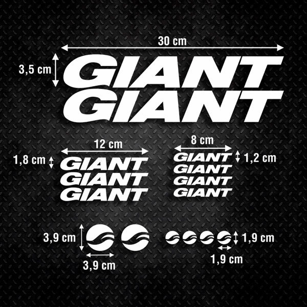 Adesivi per Auto e Moto: Moto Set Adesivi 15X MTB Giant