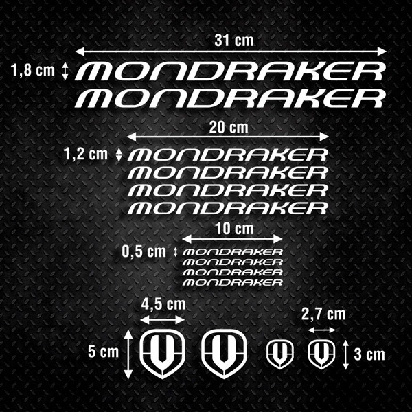 Adesivi per Auto e Moto: Moto Kit MTB Mondraker Classic