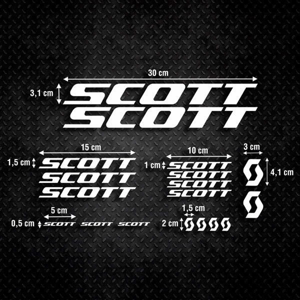 Adesivi per Auto e Moto: Moto Set 18X MTB Scott