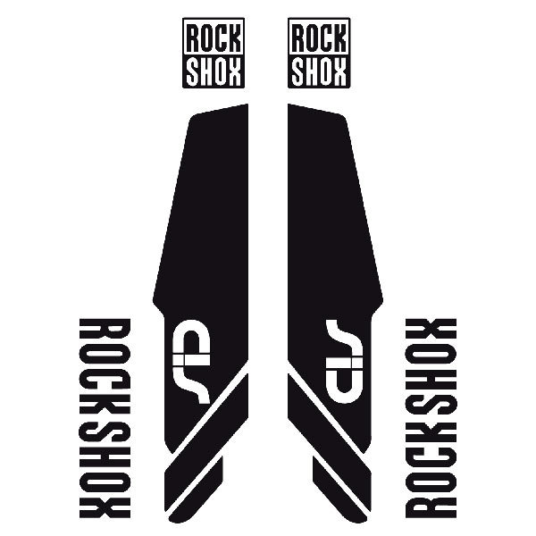 Adesivi per Auto e Moto: Set 6X Forcelle Bicicletta MTB Rock Shox