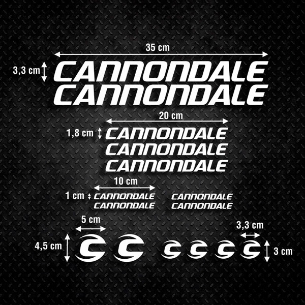 Adesivi per Auto e Moto: Moto  Set 15X MTB Cannondale Ultimate