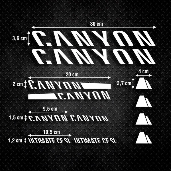 Adesivi per Auto e Moto: Moto Set 12X Canyon Ultimate 0