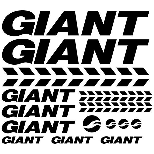 Adesivi per Auto e Moto: Set 15X Bicicletta BTT Giant Road